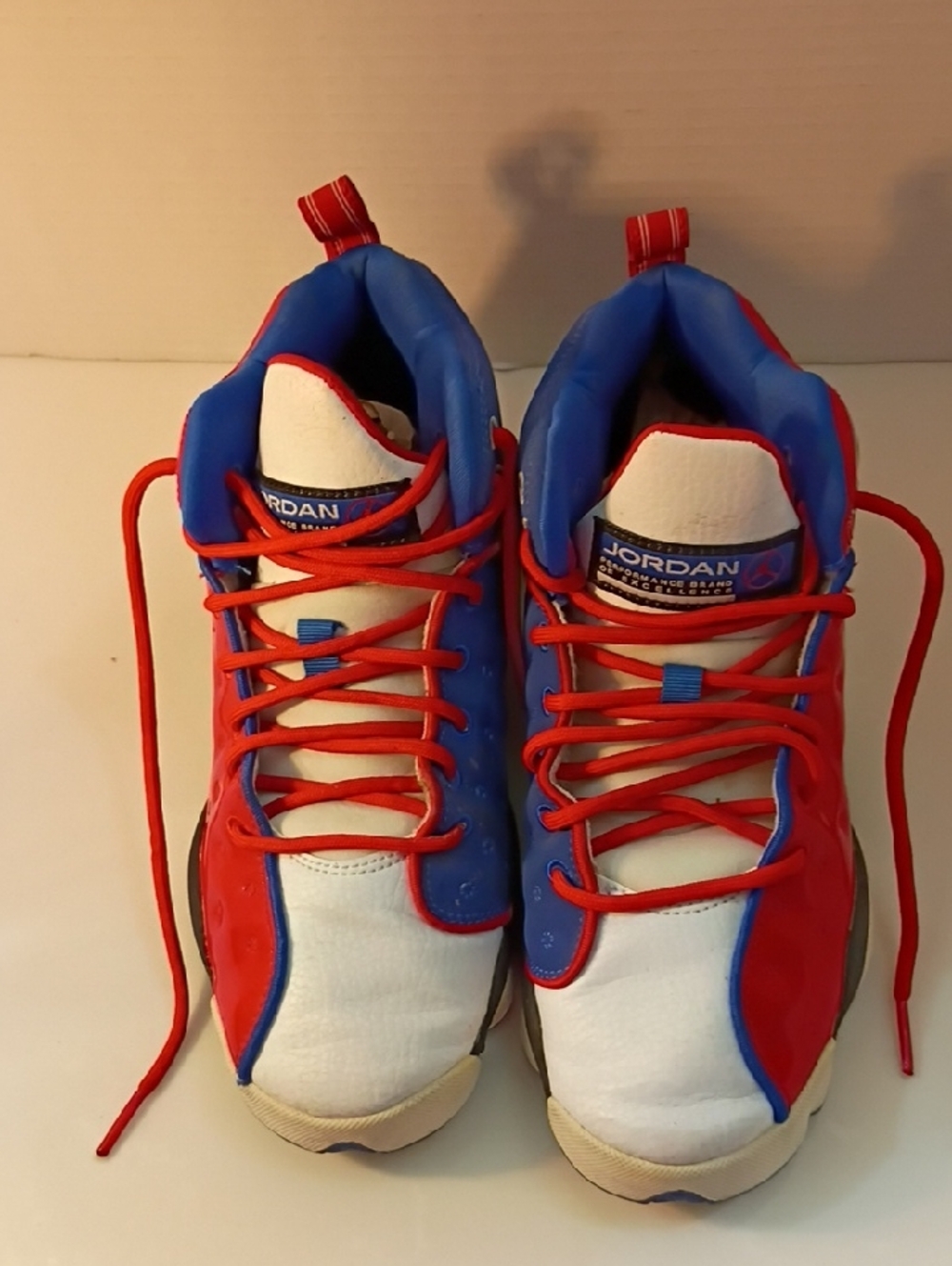 Jordan Kids Red, Blue & White High-Top Sneakers Nike Air Jordan Jumpman Team II